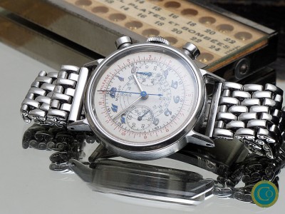  Movado M90 Tasti-tondi chronograph with steel FB case