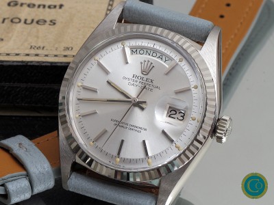 18k white gold Rolex 1803 Day-Date from 1966 in mint condition!!