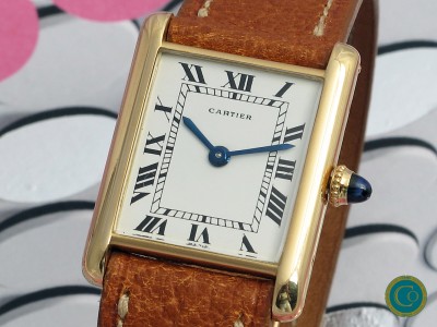 Vintage cartier Tank Louis Cartier Paris dial Jaeger movement from the 1960's