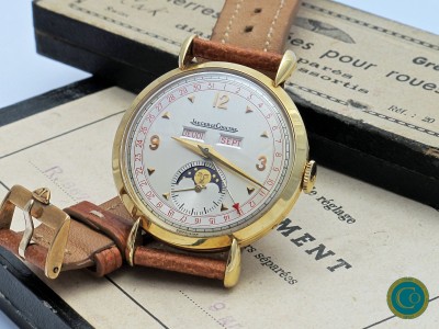 Jaeger LeCoultre Triple Calendar Moon Phase ref.14008/1