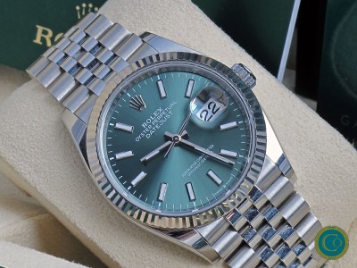 Rolex Datejust 36 ref.126234 green-dial 2023 B&P