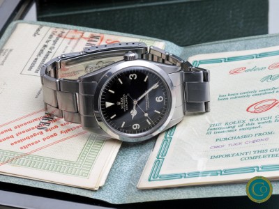 Rolex 1016 gilt dial explorer Full set from 1966 (sold in 1971)